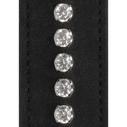 Ouch! Collier-Laisse à Strass Diamond Studded Noir